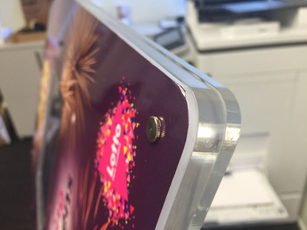 Free Standing iPad Stand + Acrylic Panel