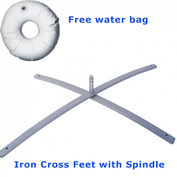 Heavy-duty Cross Flag Base + Weight Bag