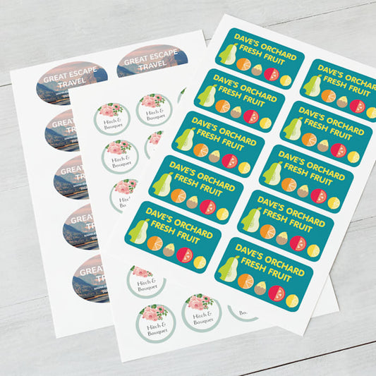 Custom Rectangle / Round Stickers