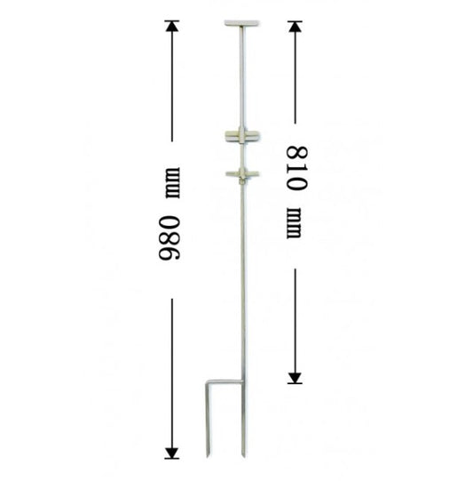 Adjustable ground spike-Sign Holder